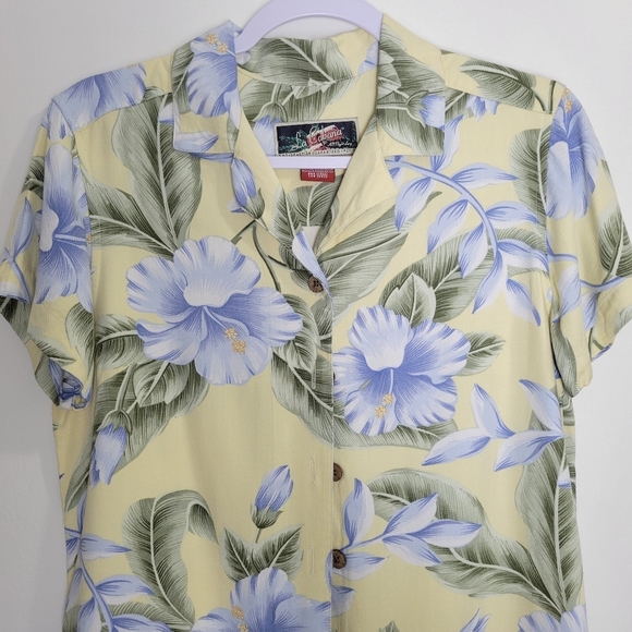VTG LA Cabana Women's Floral Hawaiian‎ Shirts Size Sp - Picture 3 of 5